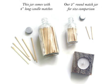 Load image into Gallery viewer, 4&quot; ROBIN&#39;S EGG BLUE CANDLE MATCH JAR