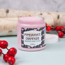 Load image into Gallery viewer, POMEGRANATE CHAMPAGNE WHIPPED SOAP SCRUB