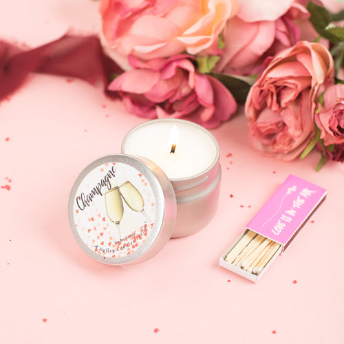 CHAMPAGNE TWIST TIN CANDLE