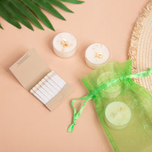 Load image into Gallery viewer, COCONUT LIME TEALIGHTS (SET OF 4)
