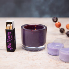 Load image into Gallery viewer, PURPLE TEA LIGHT CANDLE HOLDER