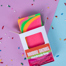 Load image into Gallery viewer, RAINBOW SHERBET HANDMADE SOAP BAR