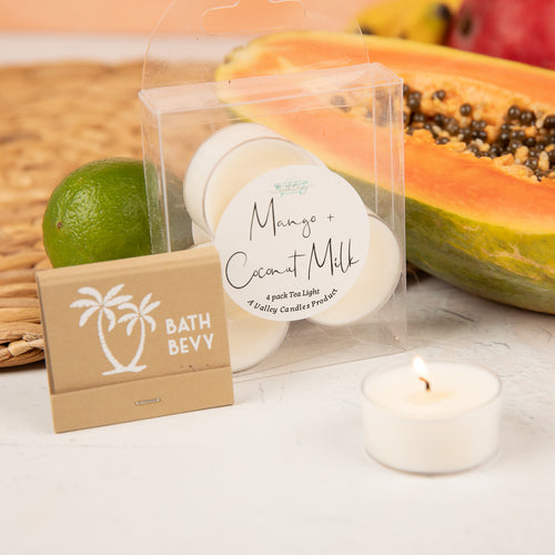 MANGO + COCONUT MILK TEALIGHTS (SET OF 4)