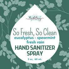 Load image into Gallery viewer, SO FRESH, SO CLEAN SANITIZER SPRAY