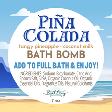 Load image into Gallery viewer, PIÑA COLADA BATH BOMB