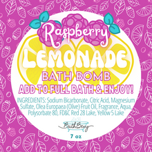 Load image into Gallery viewer, RASPBERRY LEMONADE BATH BOMB